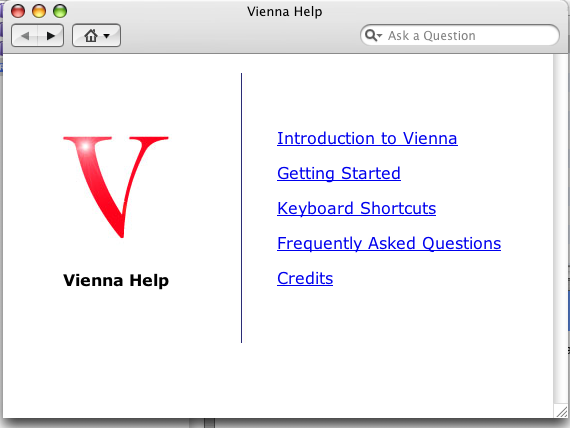 Screenshot of Help file